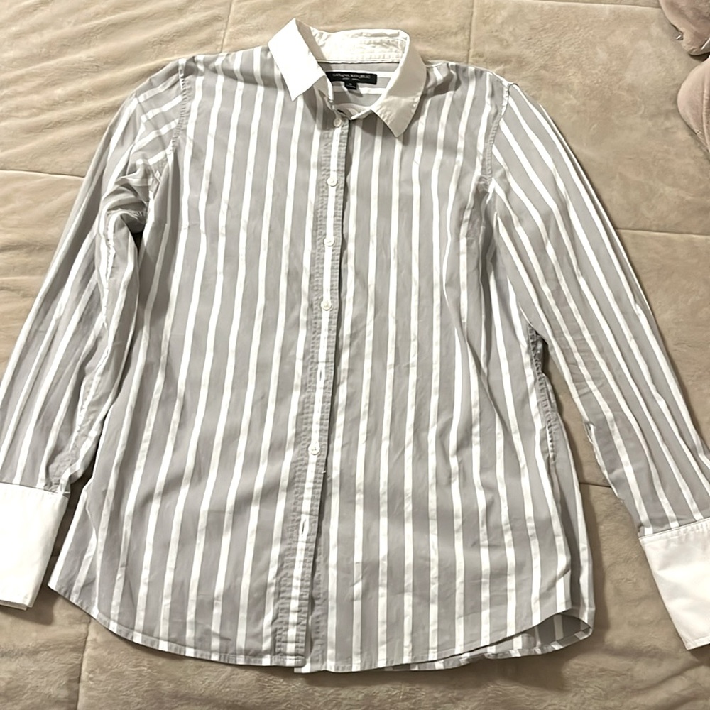 Banana republic striped button down